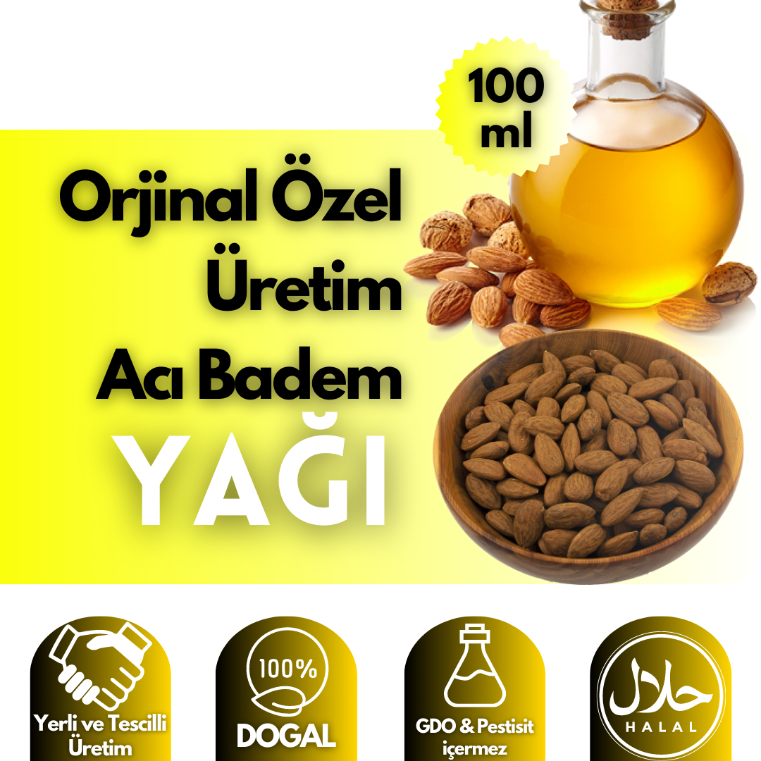 Acı Badem Yağı, Doğal, Etkili Ürün