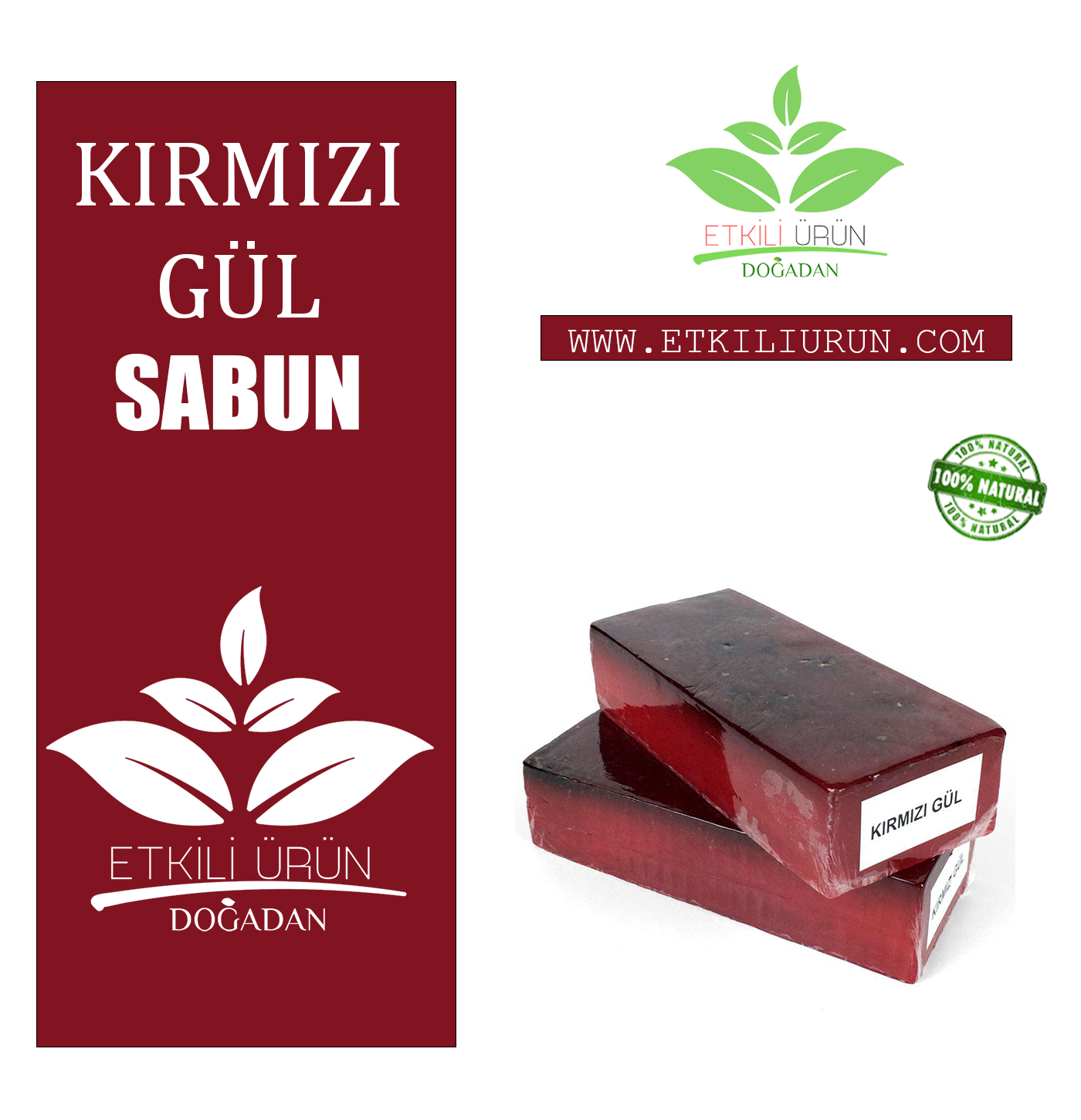 Kırmızı Gül Sabun