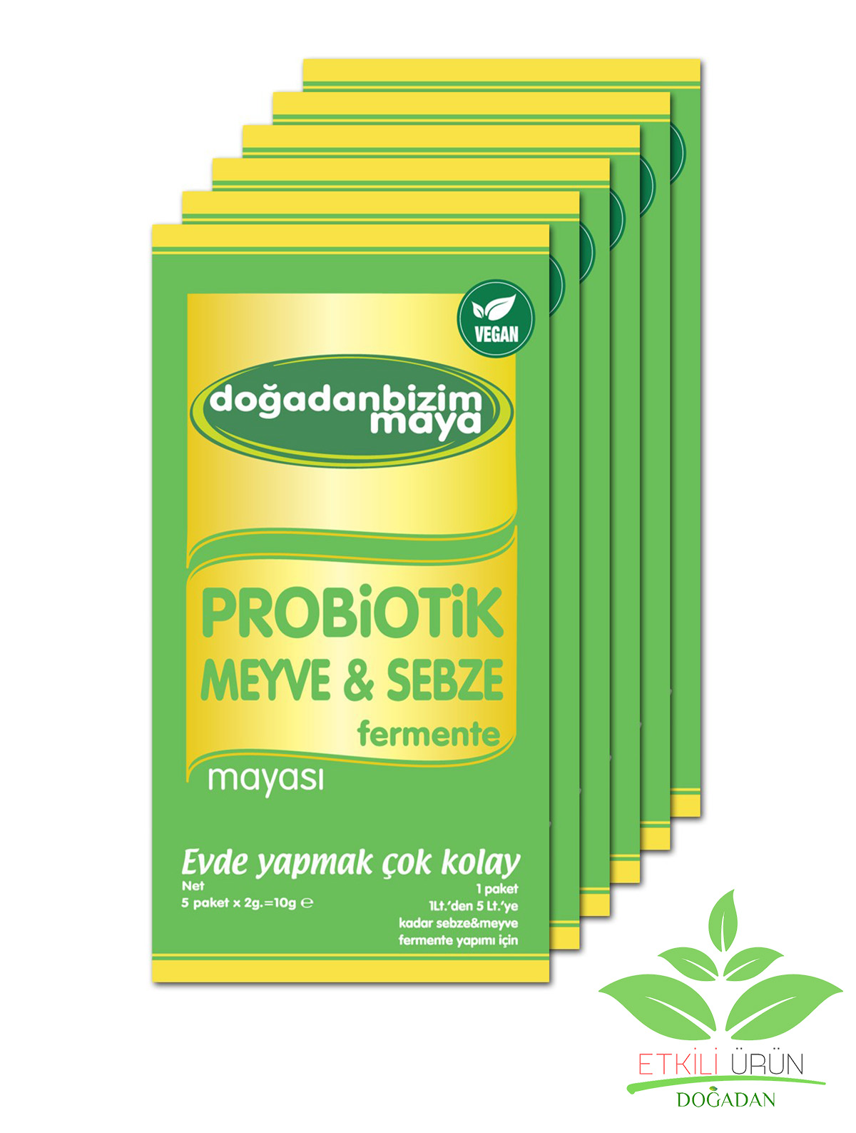 Probiotik Sebze Meyve Fermente Mayası 6 Kutu (6x5)